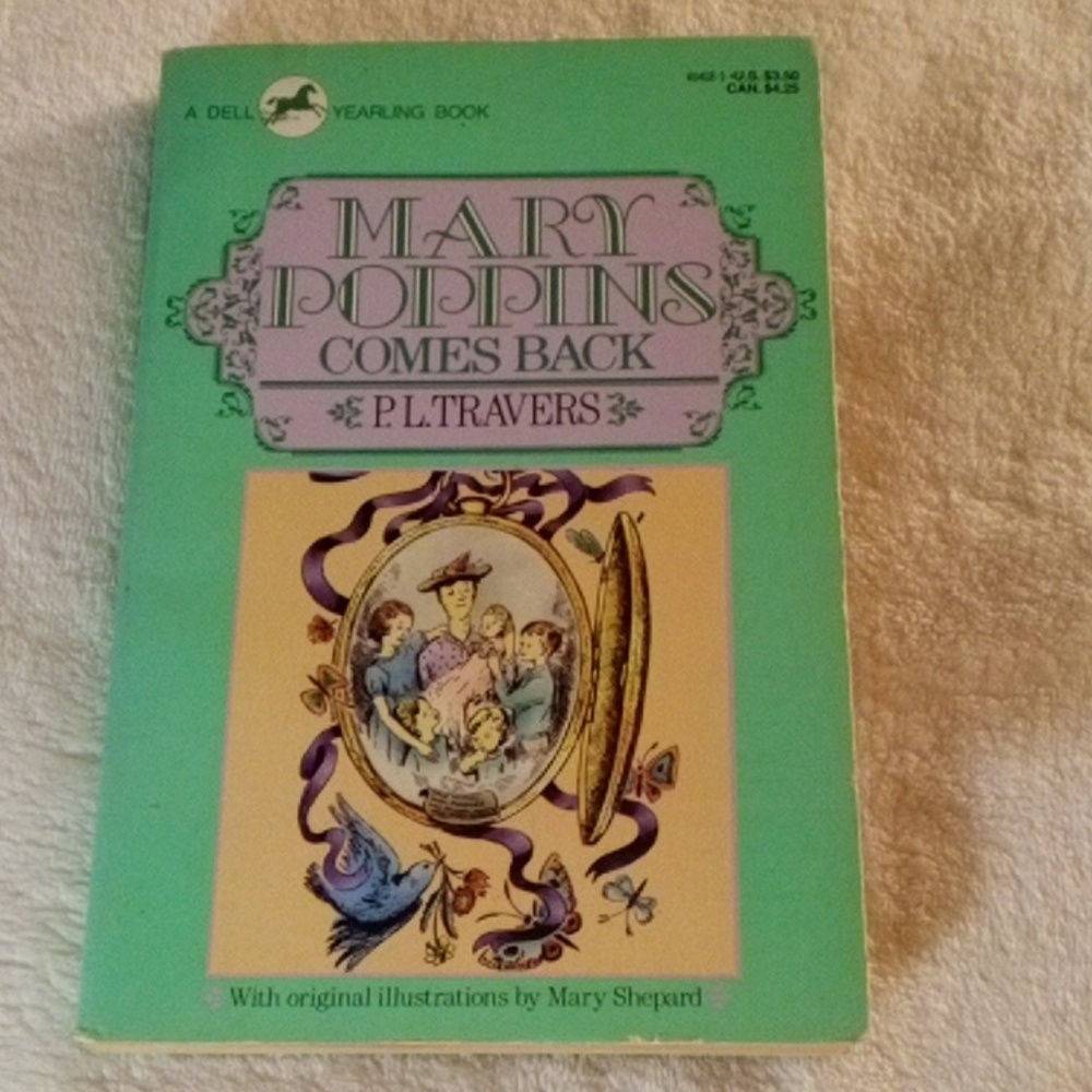 MARY POPPINS COMES BACK BOOK! EUC